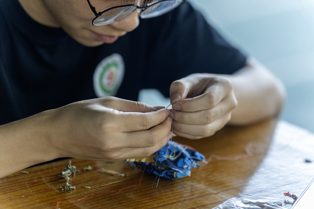 制香囊手工活动（左翊摄)