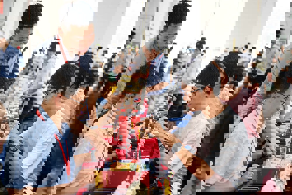 崇左校区新生注册现场