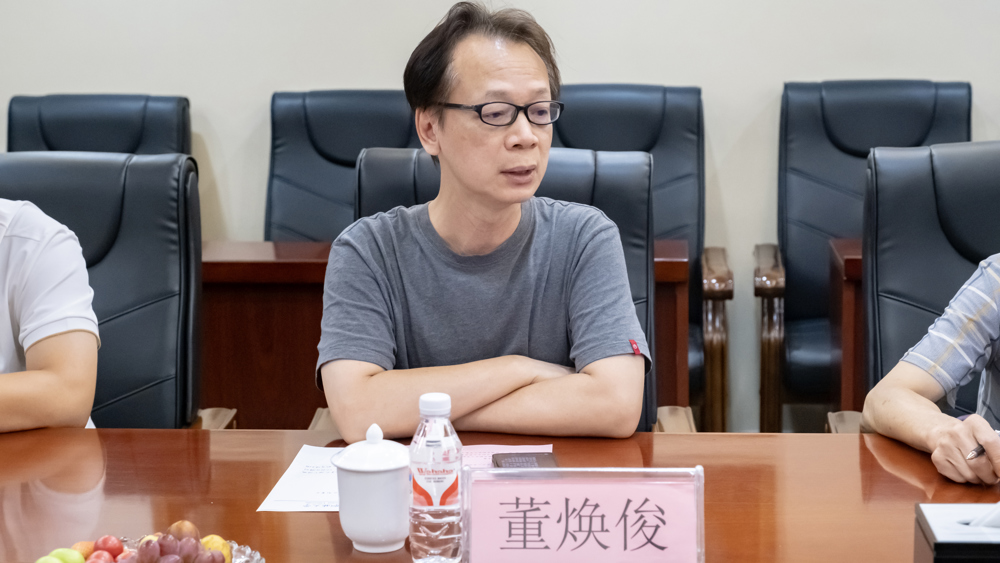 设计总监董焕俊发言（吴可贺摄）